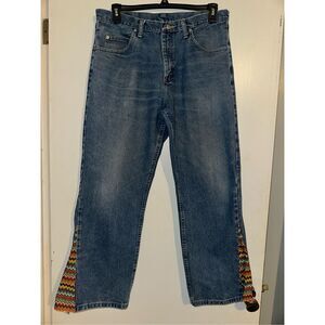 Wrangler Jeans Women’s 35 x 30 Blue Denim Straight Leg 9760WDR Classic Western P